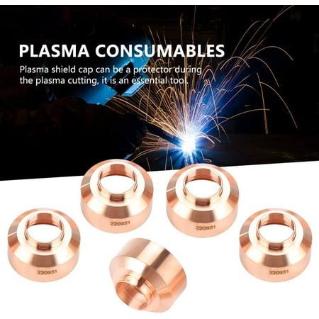 5Pcs Plasma Consumables 220931 Plasma Shield Cap Welding Tools for MAX105 Cutting Torch Consumables 